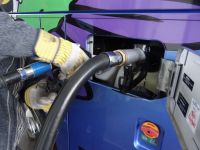 Die letzte Füllung in Deutschland, bevor es über die Grenze in die Schweiz geht. 