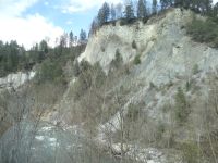 Glacier Express, seit mehr als 9500 Jahren frisst sich der Rhein durch diese Schlucht. 