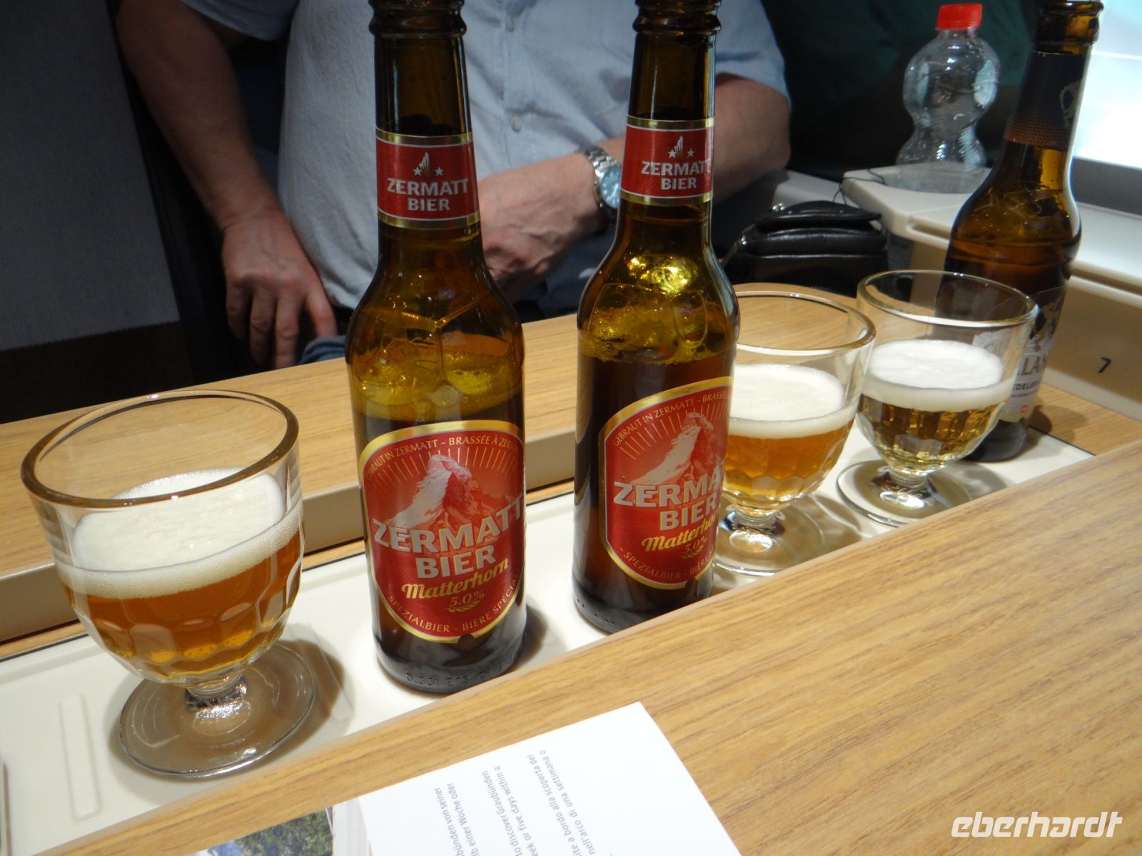 … das Bier spendet Trost. 