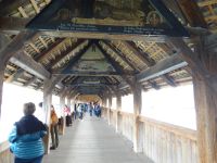Luzern, Kapellbrücke, ein Übergang nur für Fußgänger