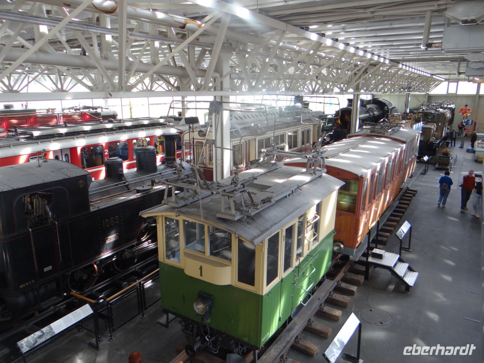 Luzern, Verkehrshaus, die Halle im Überblick, eine von vier