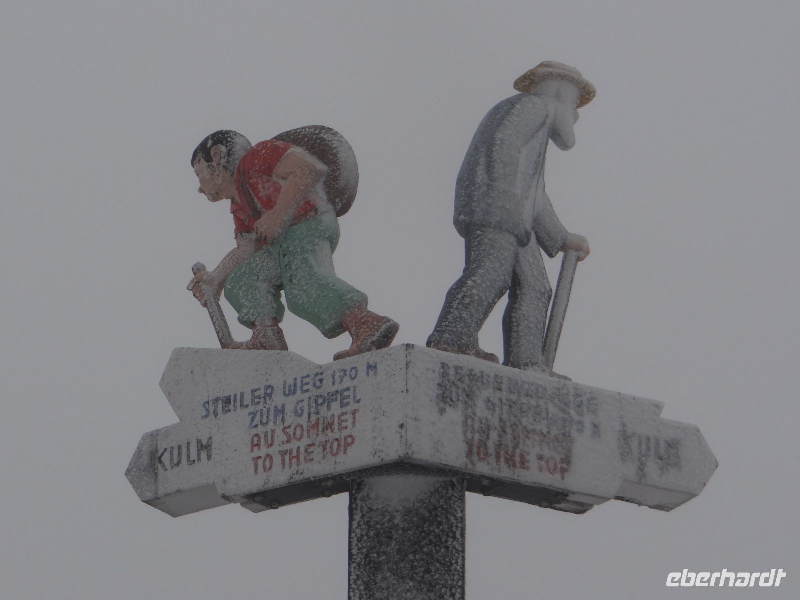 Rigi Kulm, hier treffen wir auf den Winter. 