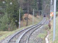 Rigibahn, es geht wieder hinunter, sogar zweispurig. 