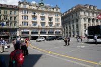 Schwanenplatz, Treffpunkt zu Busfahrt