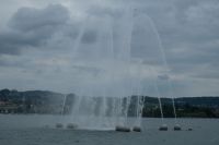 Springbrunnen auf dem Zürichsee
