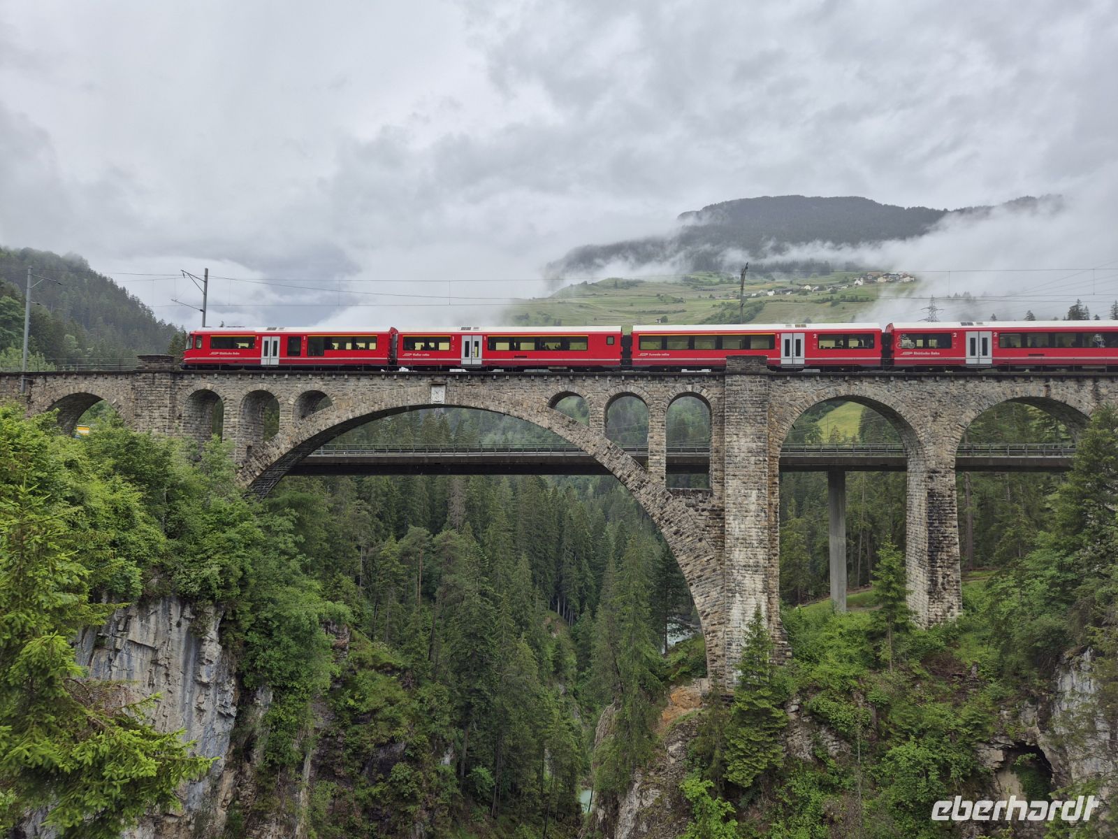 Tag 1 - Rhätische Bahn auf dem Solis-Viadukt