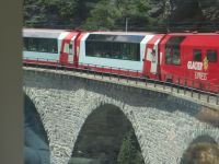 Das Landwasserviadukt, großartig und einfach zu kurz, um es ganz in Augenschein zu nehmen.