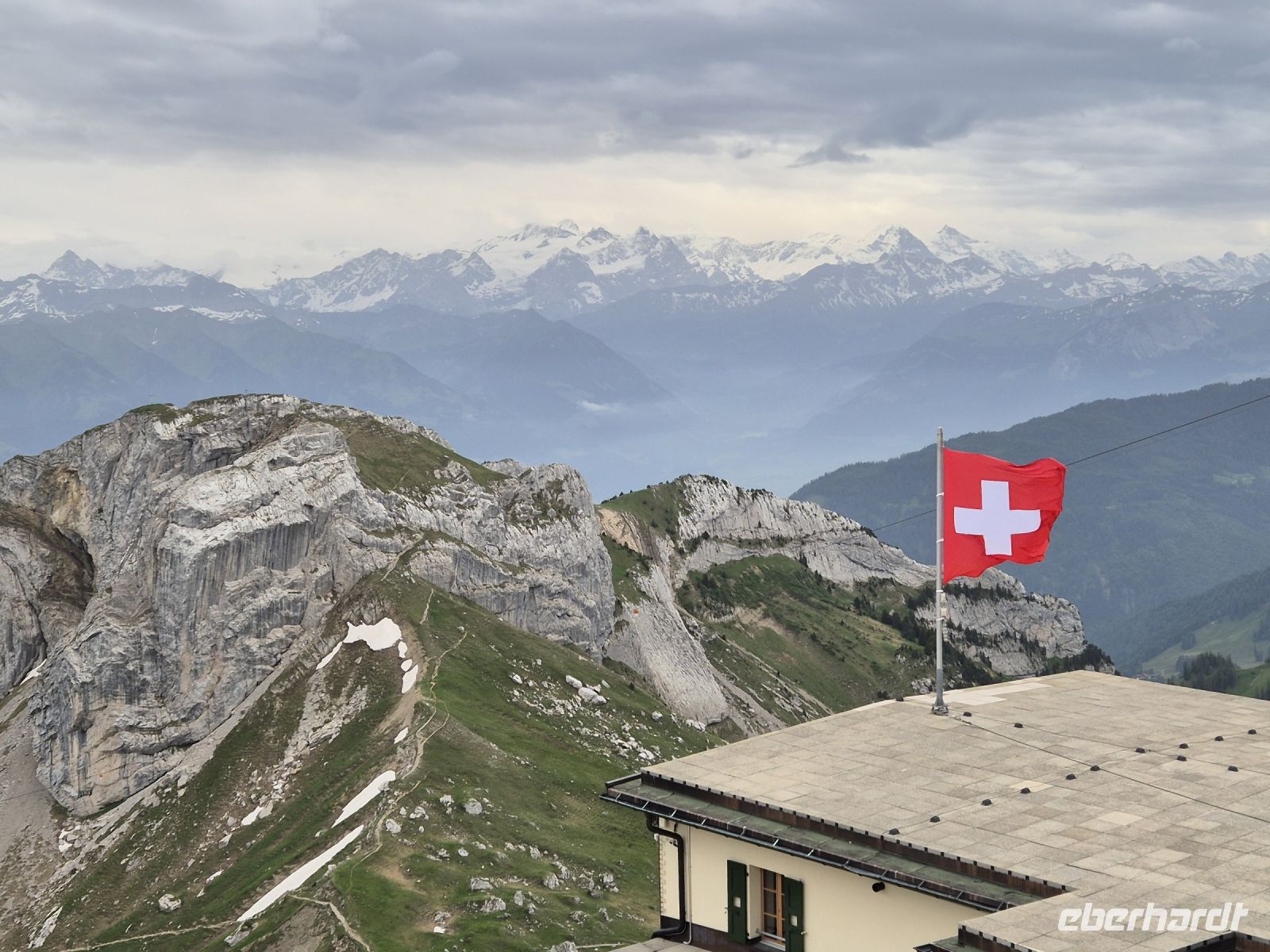 Tag 6 - Blick bis Eiger Mönch und Jungfrau