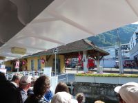 156.1 Fahrt mit dem Dampfschiff - Ankunft in Vitznau