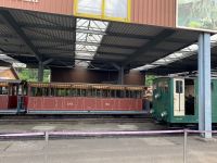 Depot mit SPB He 2-2 63 ex WAB He 2-2 63 in grüner Farbgebung