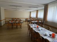 Unser schnörkelloser Frühstücksraum ;-)