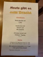 Znacht = Abendessen