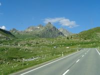 Julier-Passstraße, Surses, Schweiz