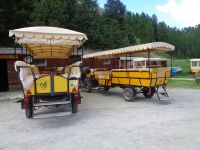 Pferdewagenstation Alp Roseg, Pontresina, Schweiz