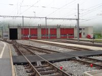 Depot und Werkstätten der Matterhorn-Gotthard-Bahn, Andermatt, Schweiz