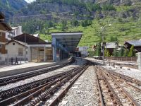 Gornergrat-Bahnstation, Zermatt, Schweiz