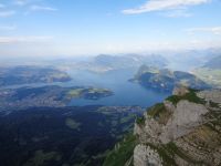 Vierwaldstättersee mit Rigi und Bürgenstock, Pilatus, Schweiz