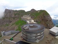 Hotel Bellevue und Hotel Kulm gesehen vom Esel, Pilatus, Schweiz