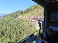 132 Fahrt mit dem Glacier Express - Fahrt über das Landwasserviadukt