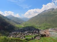 150 Fahrt mit dem Glacier Express - Blick auf Andermatt