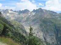 241 Fahrt nach Flüeli - Fahrt über den Grimselpass - Bett des Rhônegletschers
