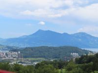 298 Ausflug auf den Pilatus - Talfahrt mit der Gondelbahn - Blick zur Rigi