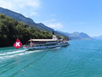 353 Fahrt mit dem Raddampfer von Luzern nach Flüelen
