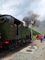 481 Fahrt mit der Furka Dampfbahn - Stopp in Tiefenbach