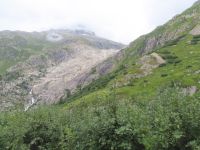 495 Fahrt mit der Furka Dampfbahn - Bett des Rhonegletschers