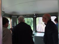 524 Fahrt mit der Rigi Bahn - Eisenbahnfans unter sich