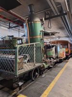 545 Besuch im Depot der Rigi Bahn im  Bahnhof Vitznau - Lok 7 mit stehendem Kessel