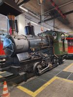 549 Besuch im Depot der Rigi Bahn im  Bahnhof Vitznau - Dampflok 17