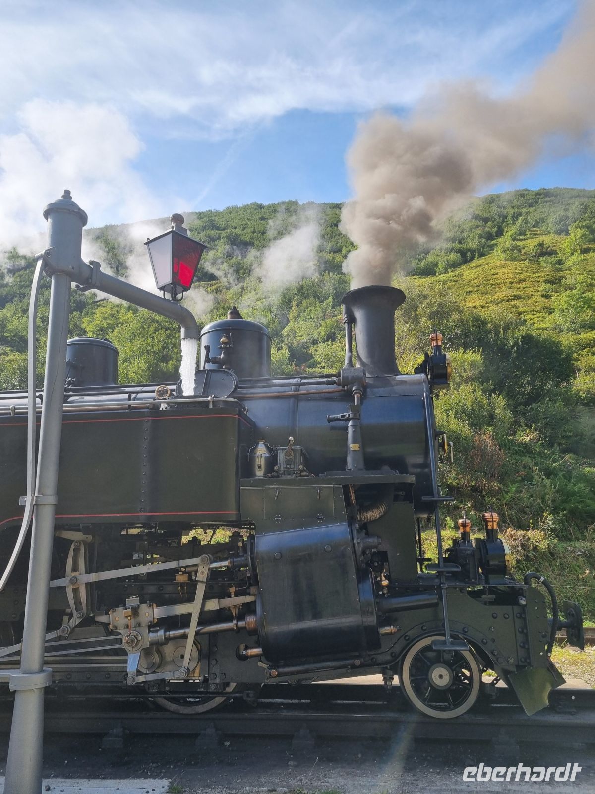 Fahrt mit der Furka-Dampfbahn von Realp nach Oberwald (Station 