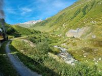 Fahrt mit der Furka-Dampfbahn von Realp nach Oberwald...