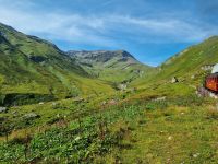 Fahrt mit der Furka-Dampfbahn von Realp nach Oberwald...