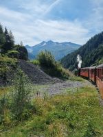 Fahrt mit der Furka-Dampfbahn von Realp nach Oberwald...
