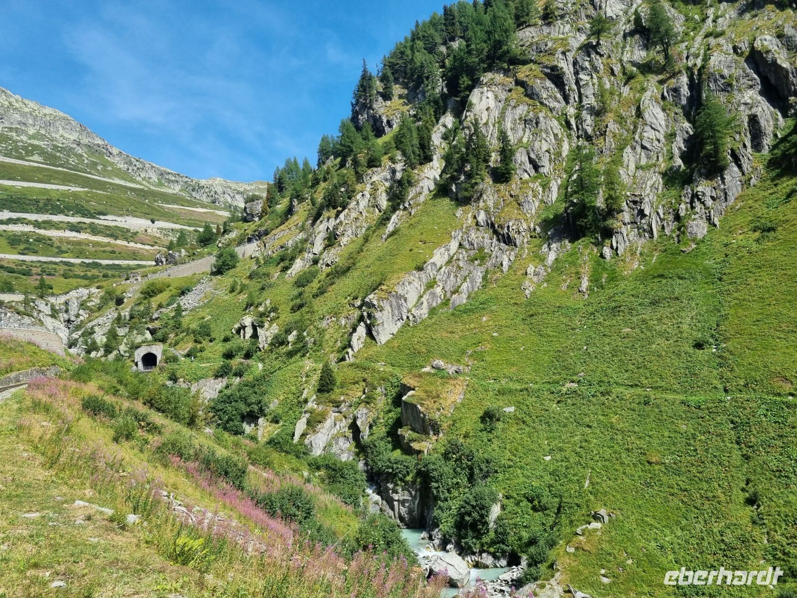 Fahrt mit der Furka-Dampfbahn von Realp nach Oberwald...