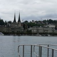 Blick auf die Hofkirche St. Leodegar in Luzern