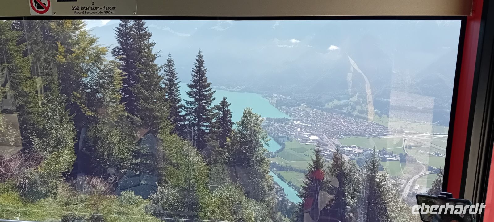 Harder Kulm - Blick aus der Seilbahn