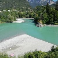 Zusammenfluss von Vorder- und Hinterrhein