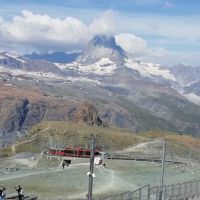 Matterhorn von Wolken umhüllt