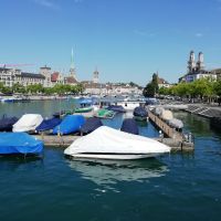 Blick in die Altstadt von Zürich