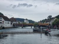 Luzern - Blick zur Spreuerbrücke