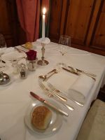 ... stilvoll gedeckte Tafel für uns...