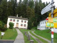 Sils im Engadin, Nietzsche-Haus neben unserem Hotel