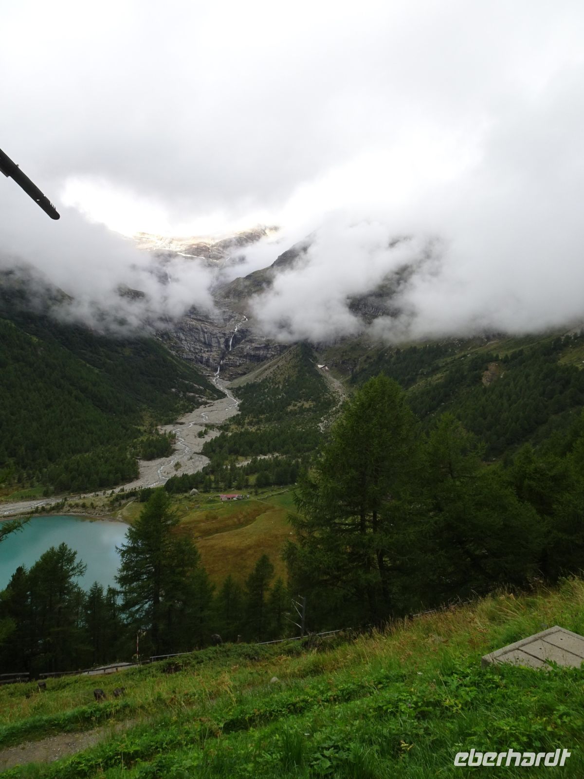 ... Blick zu den Resten des Palügletschers...