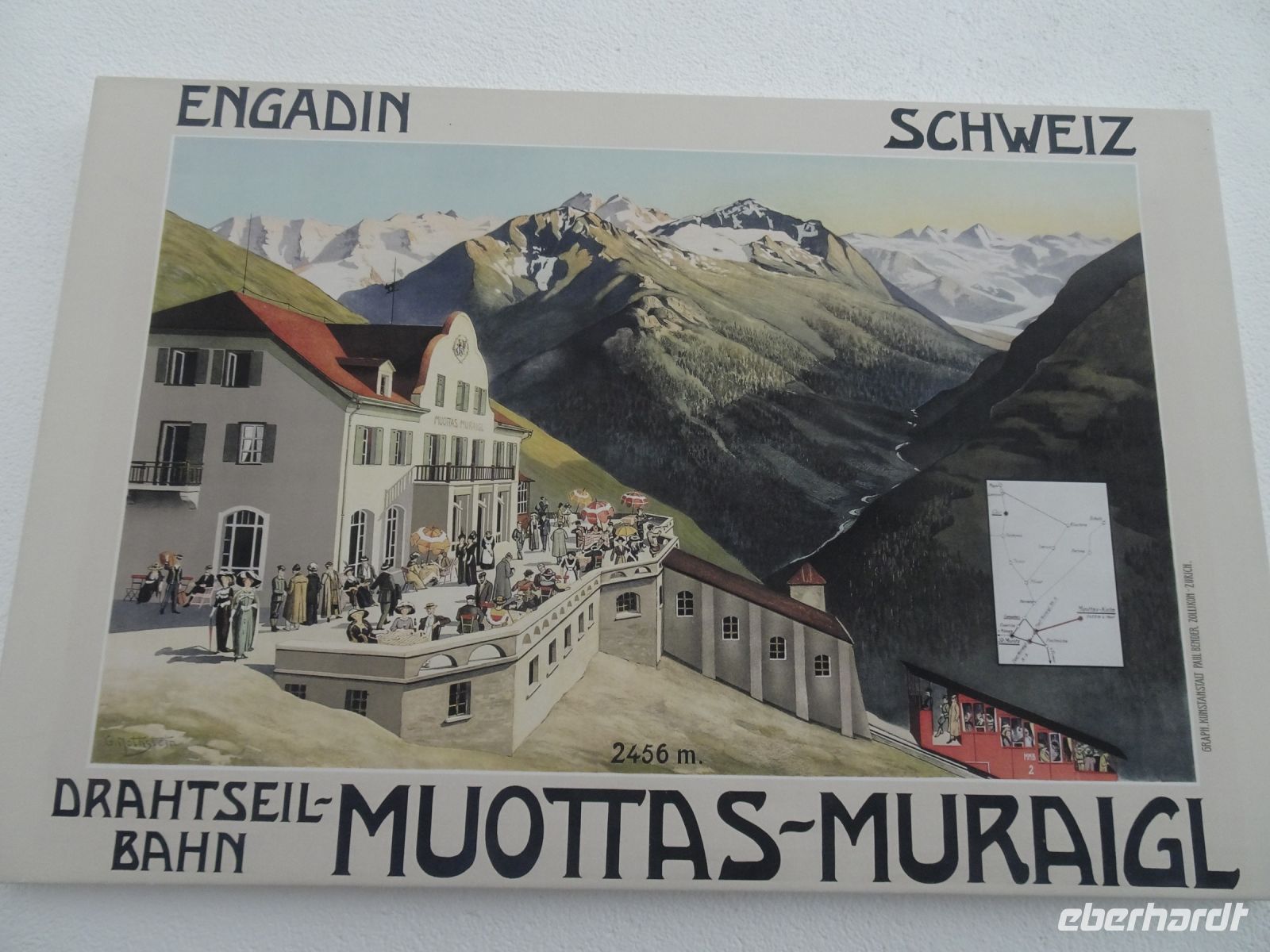 Pontresina, Ausflug auf den Muottas Muragl mit der Standseilbahn...