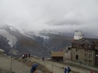 ... Gornergrat, Kulmhotel mit Blick zum Theodulgletscher...