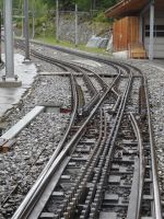 Weiche der Gornergratbahn