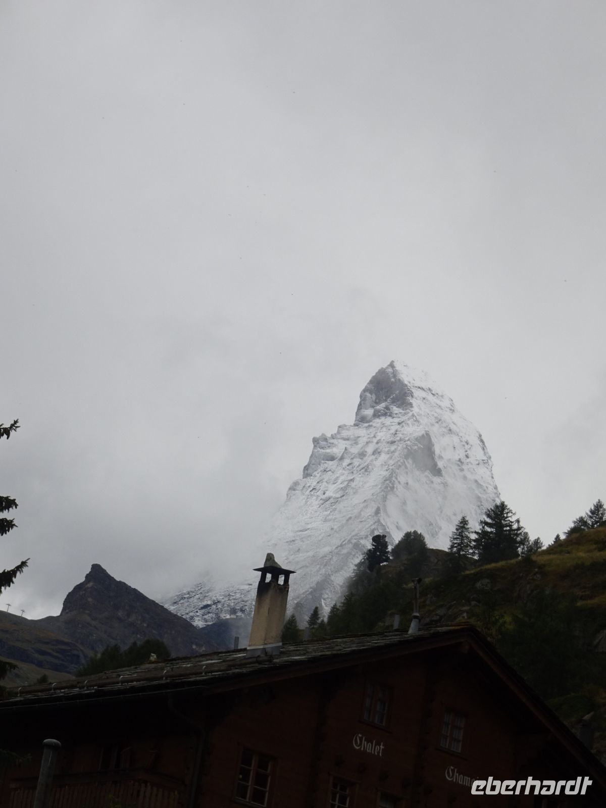 Zermatt, Matterhorn im Nebel
